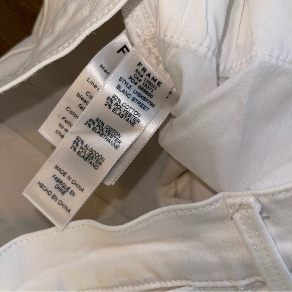 FRAME Le High Skinny Women’s 27 Mid Rise All Button Fly White Skinny Jean - Picture 6 of 9